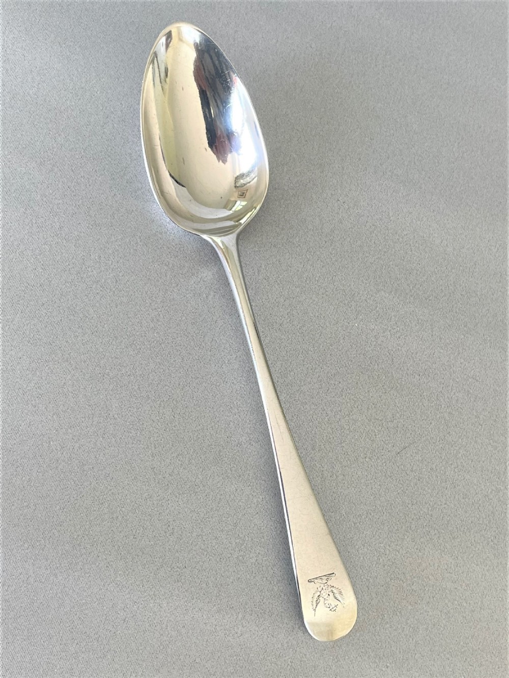 An extremely rare Peter & Jonathan Bateman silver dessert spoon