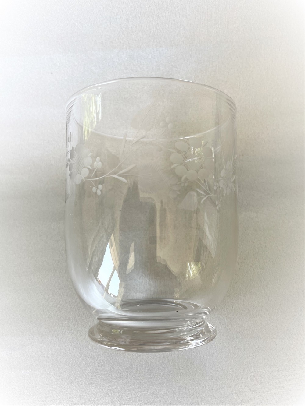 A gorgeous Georgian etched tea caddy bowl View IV