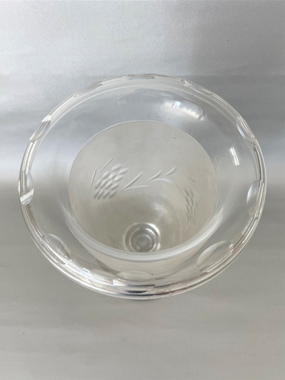 A handsome Victorian frosted celery vase View III