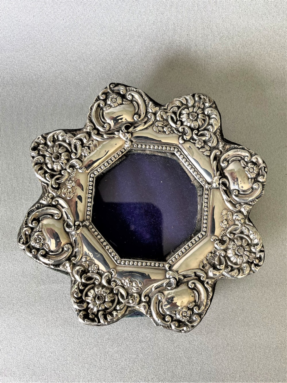 A small Chester silver Victorian photo frame View IV