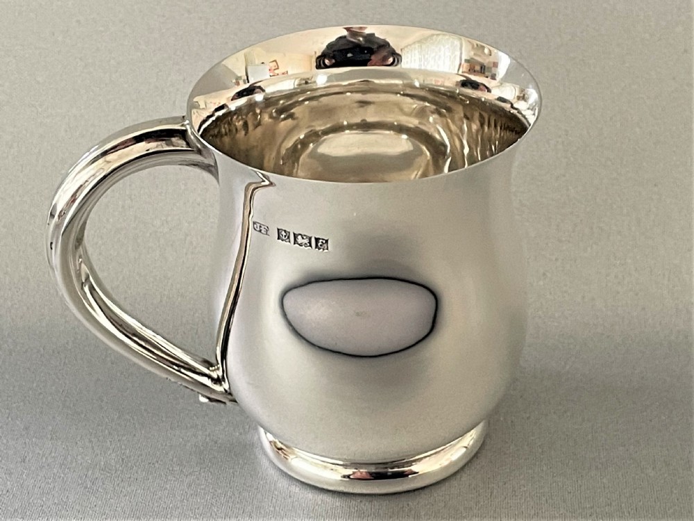 A Lovely Quality Small Silver Christening Mug View III