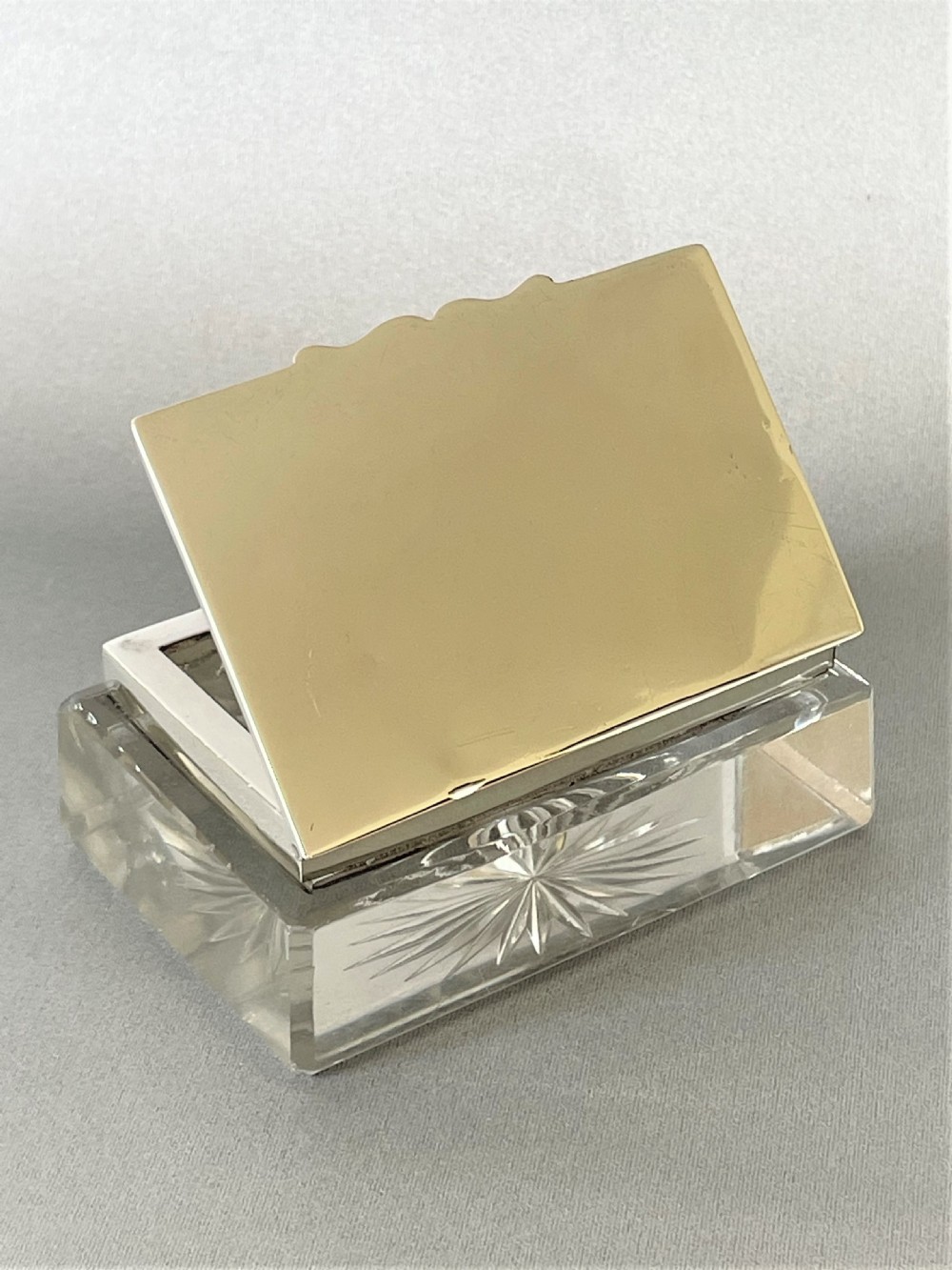 A Lovely Edwardian silver mounted double stamp dispenser View VII