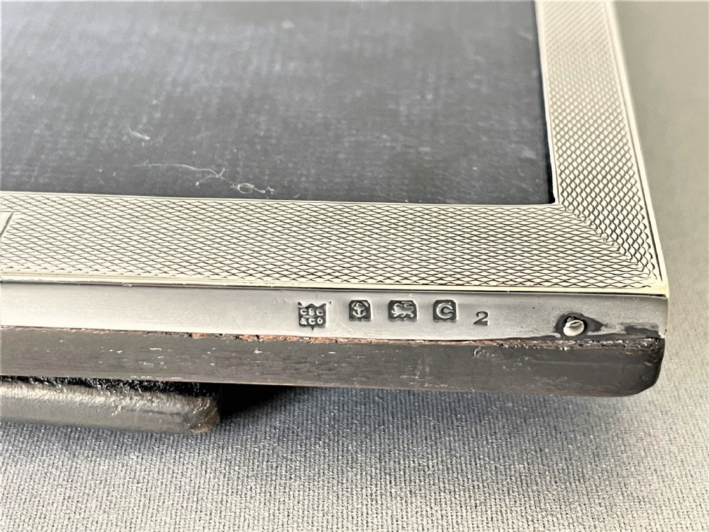 A stylish Art Deco silver photo frame View IV