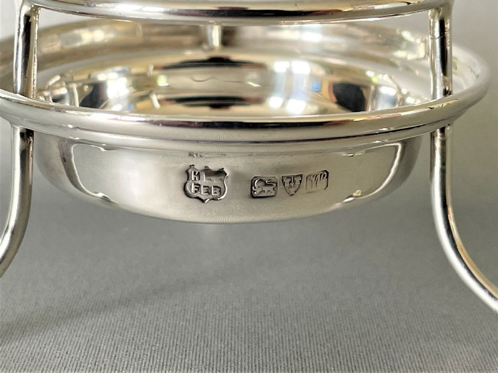 A Chester silver tea strainer & matching drip cup View VI