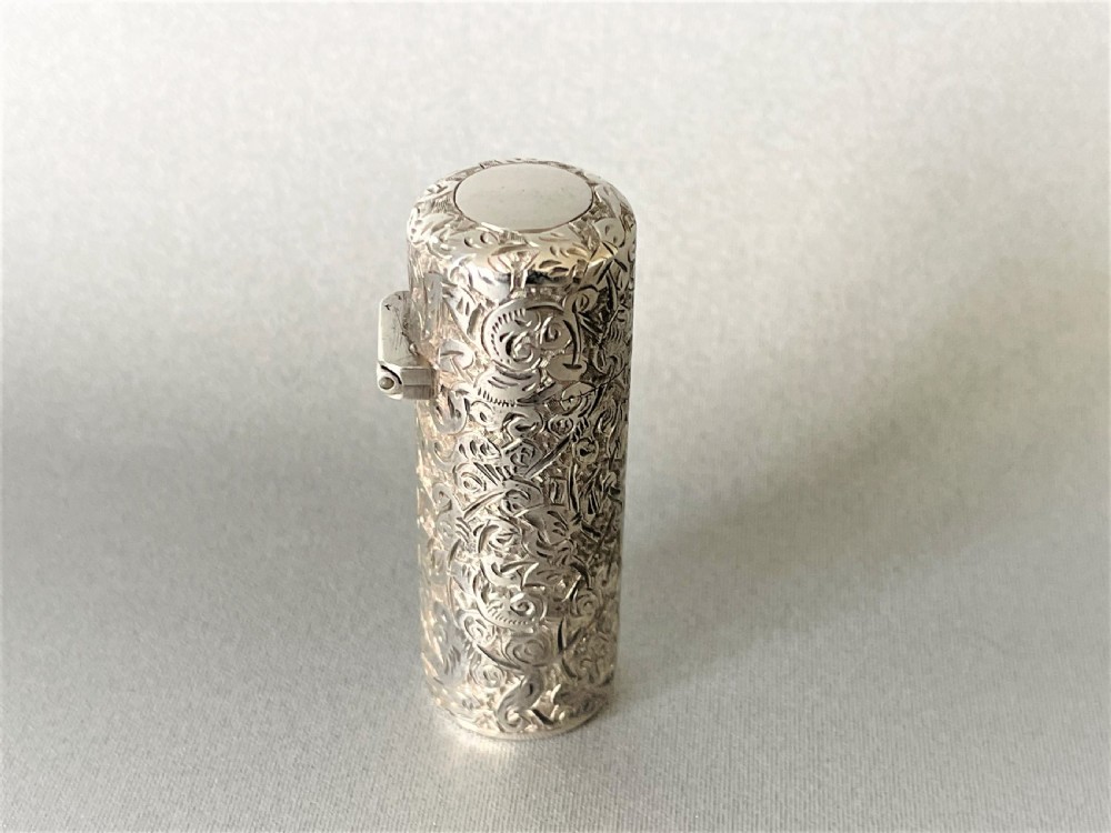 A sought after Victorian Sampson Morden silver scent bottle