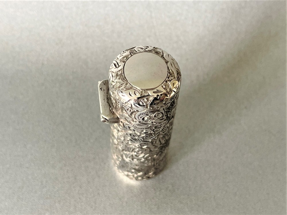 A sought after Victorian Sampson Morden silver scent bottle View II