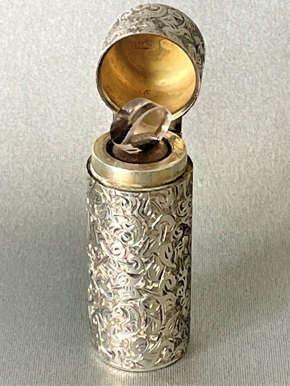 A sought after Victorian Sampson Morden silver scent bottle View V