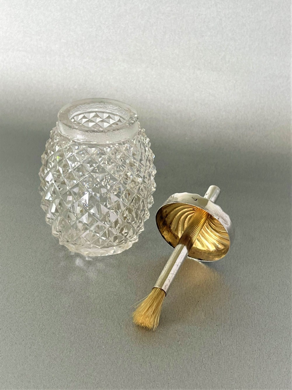 An unusual Victorian silver mounted glue pot View V