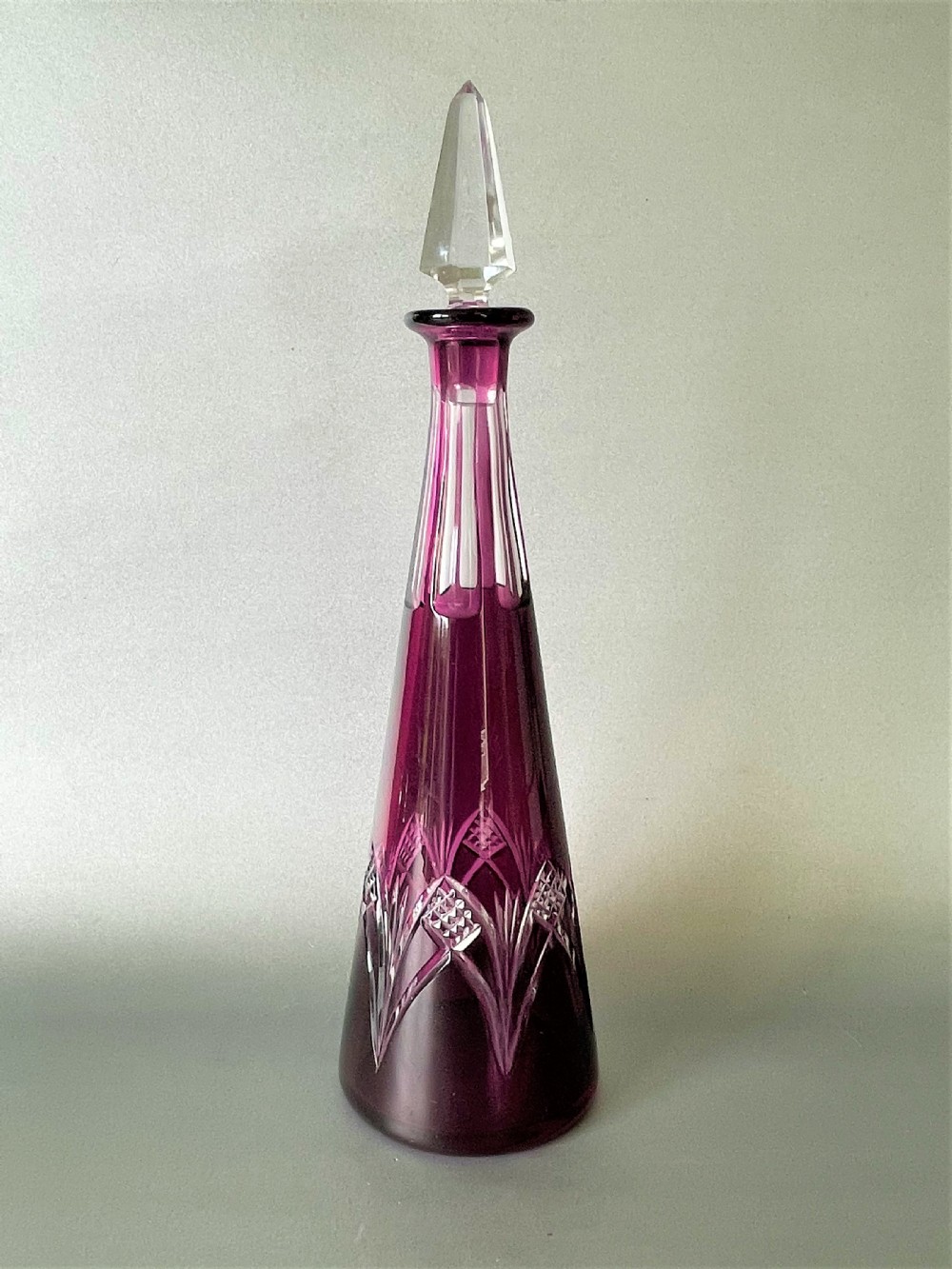 A gorgeous Nancy Crystal cut glass liqueur decanter