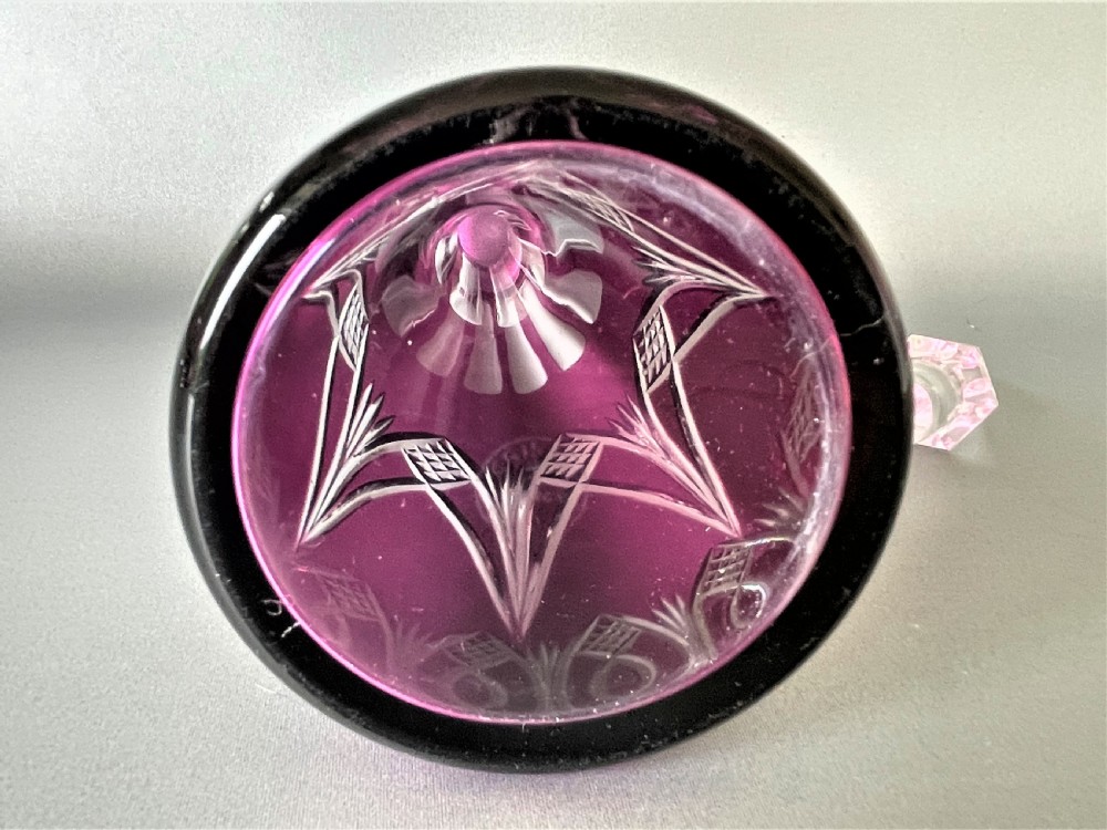 A gorgeous Nancy Crystal cut glass liqueur decanter View IV