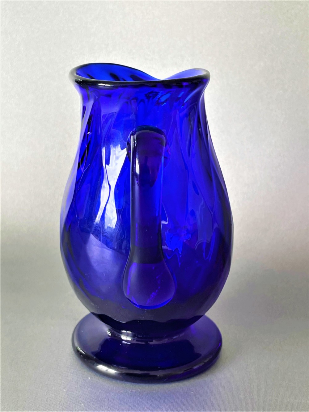 A gorgeous Victorian Bristol blue cream jug View III