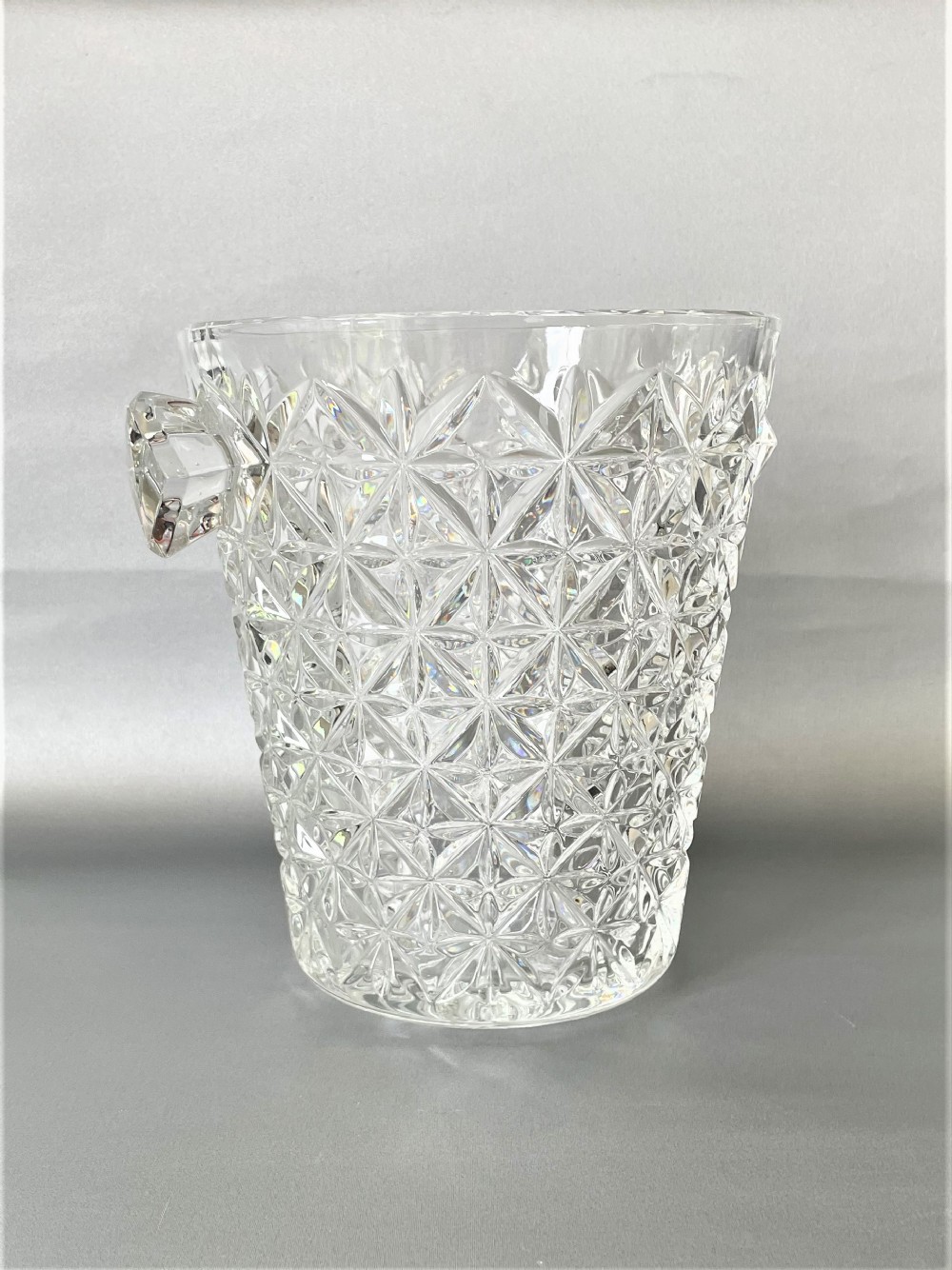 An Art Deco glass champagne bucket