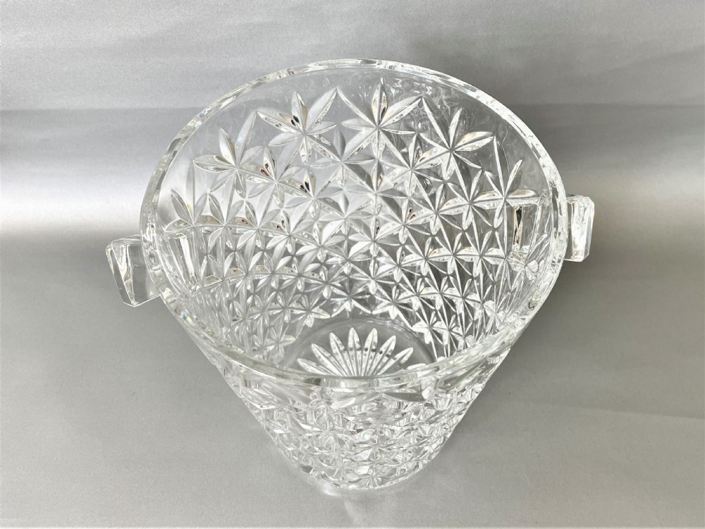 An Art Deco glass champagne bucket View VII