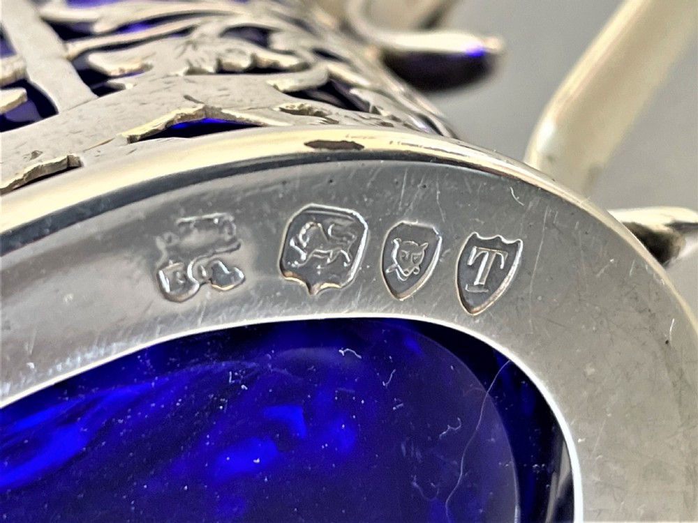 A fabulous Victorian silver mustard pot & spoon View IV