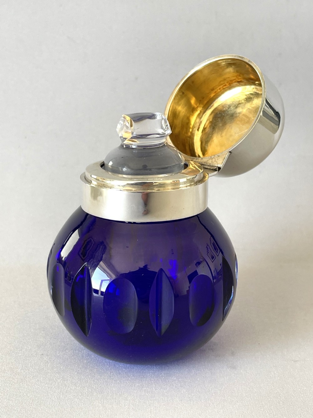 A gorgeous Victorian silver mounted cologne bottle View IV