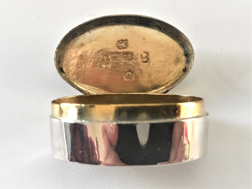 An unusual 18th Century hinged silver patch box View IV