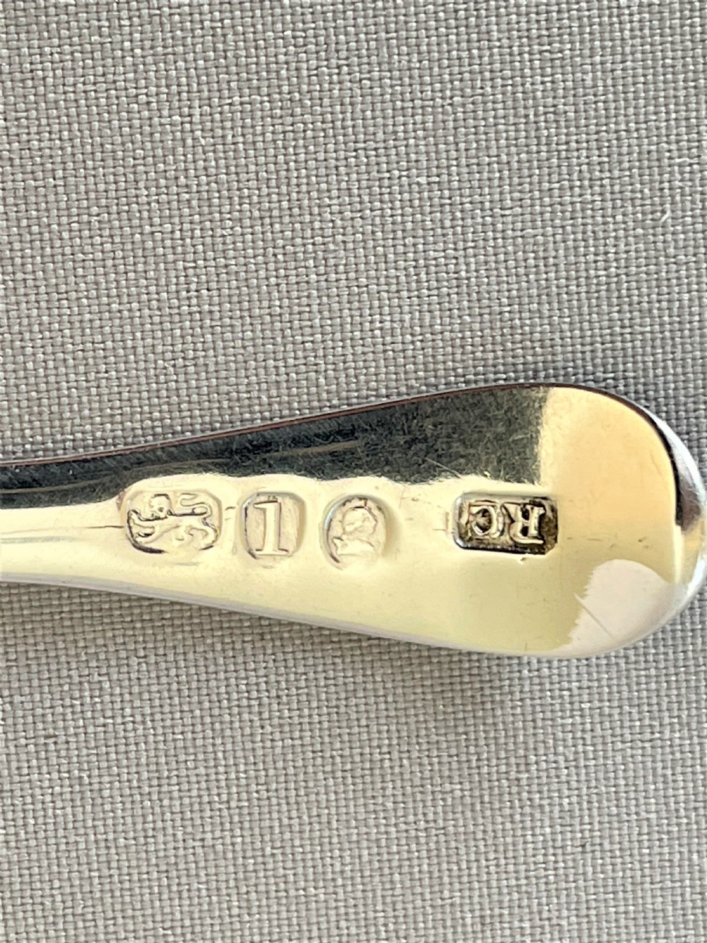An 18th Century Bright Cut Silver Caddy Spoon View V