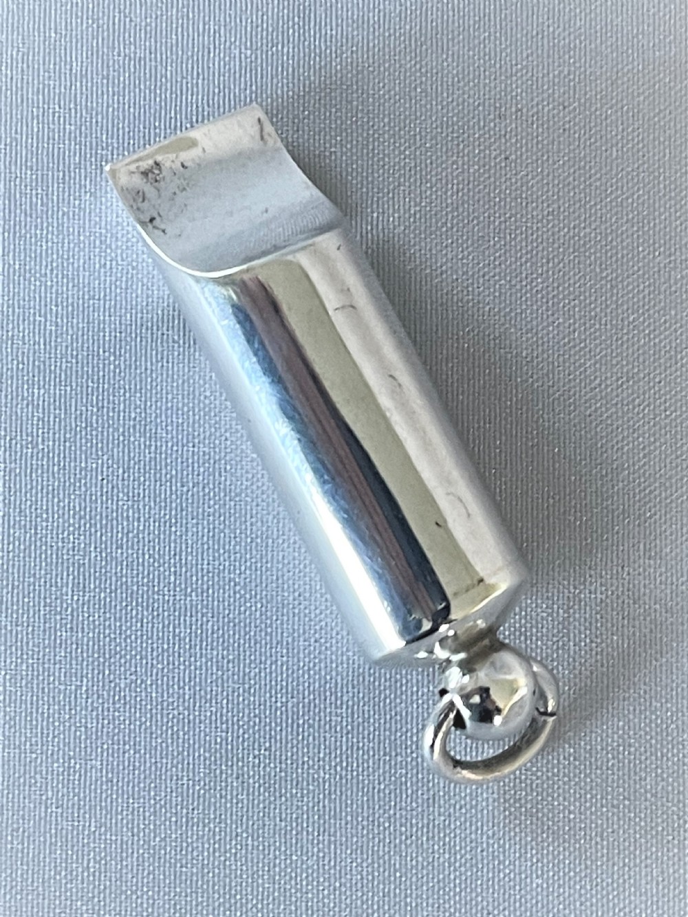 A Large Victorian Silver Dog Whistle View IV