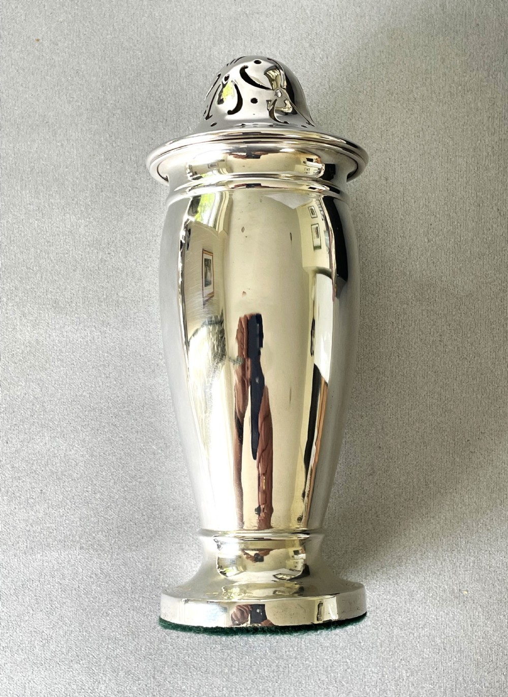 A gorgeous boxed silver sugar caster View V