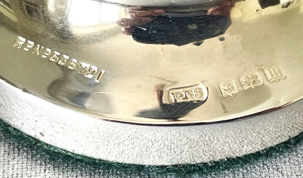 A gorgeous boxed silver sugar caster View VI
