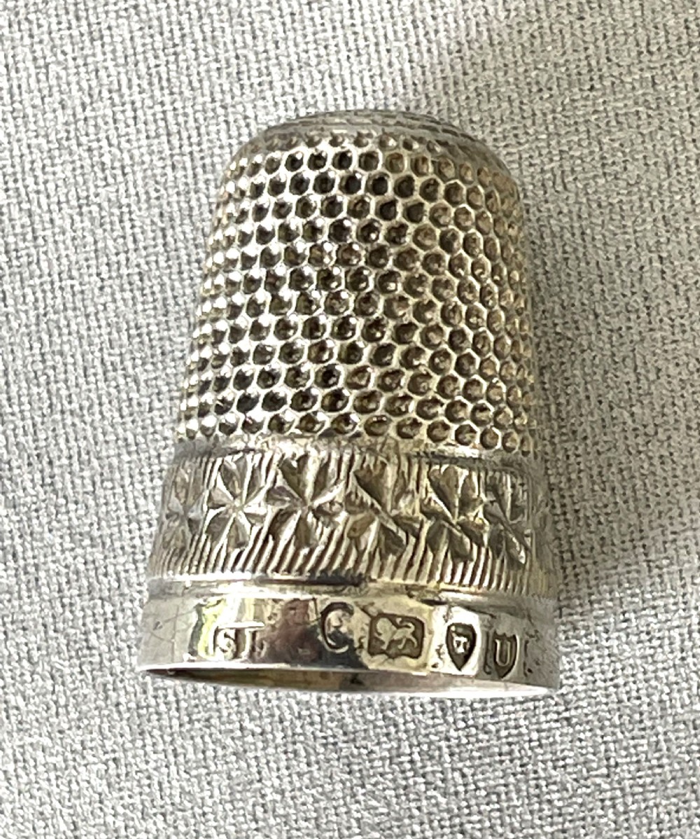 A charming Victorian cased silver thimble View IV