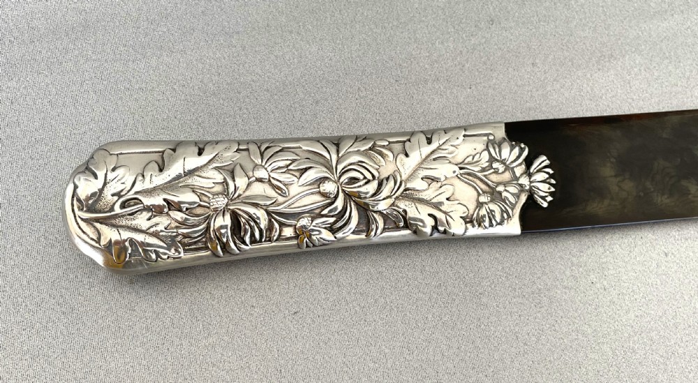A fabulous Edwardian silver & tortoiseshell page turner View II