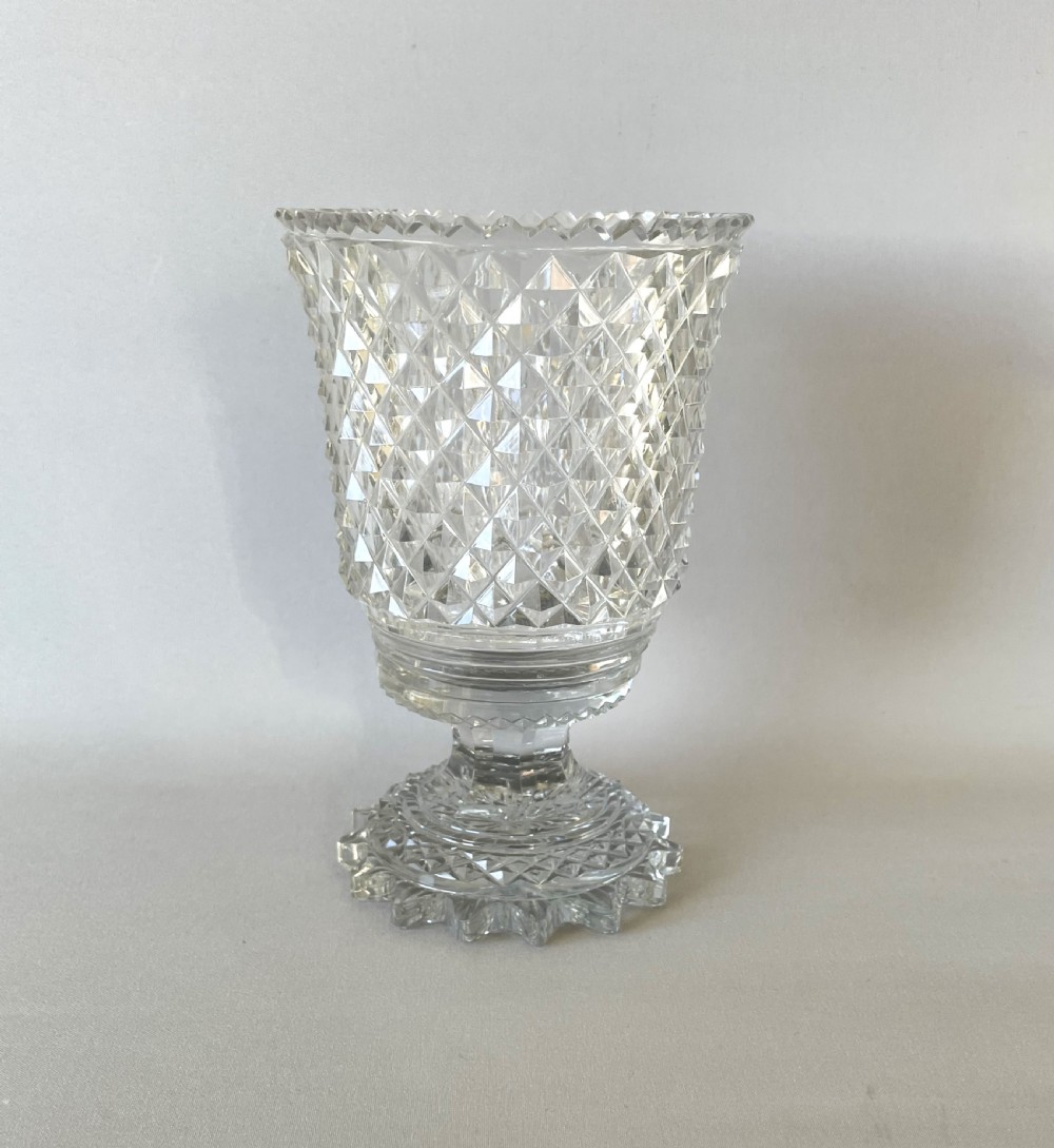 A fabulous Victorian cut glass sweetmeat goblet
