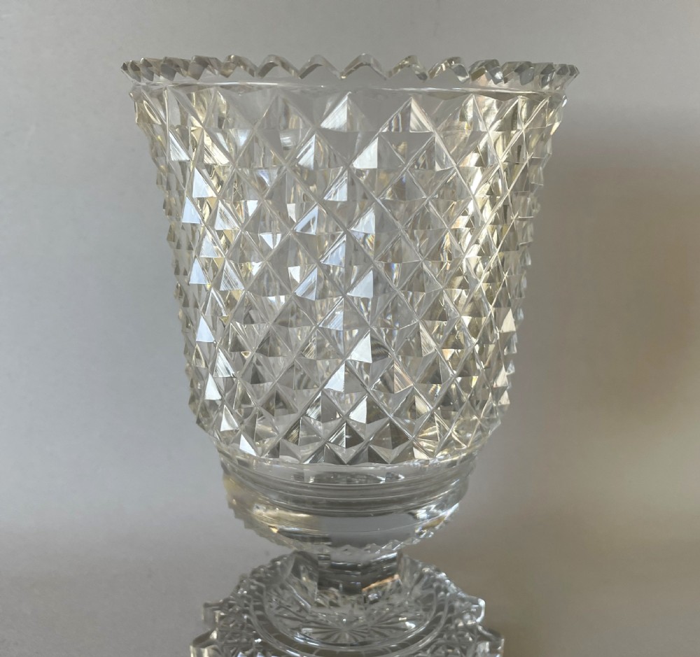 A fabulous Victorian cut glass sweetmeat goblet View III