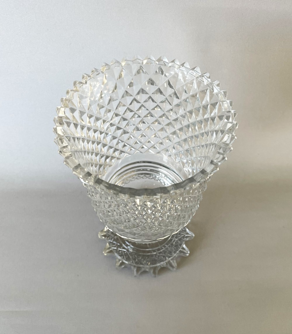 A fabulous Victorian cut glass sweetmeat goblet View IV