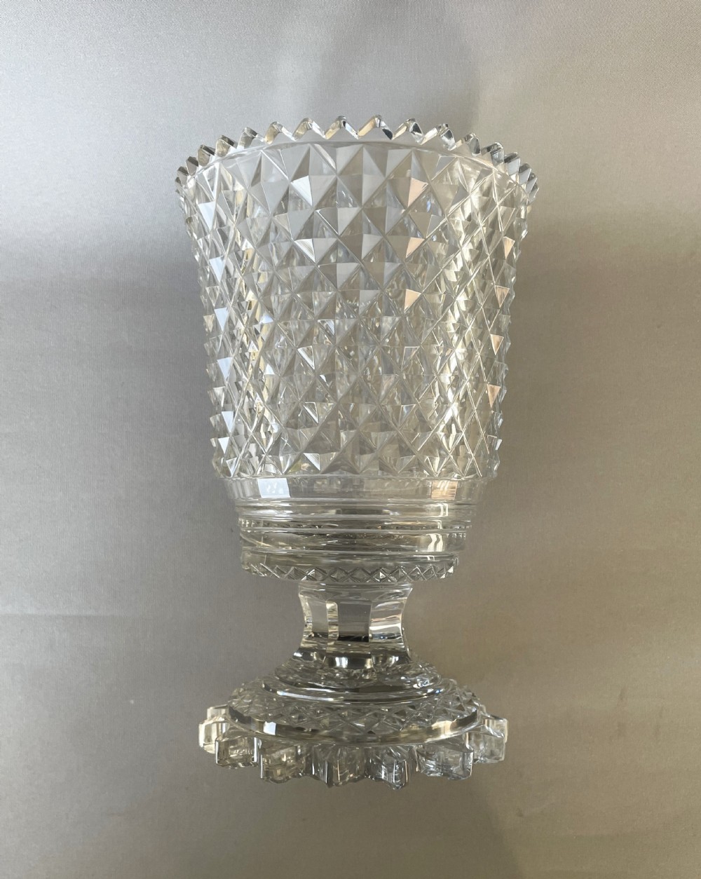A fabulous Victorian cut glass sweetmeat goblet View VI