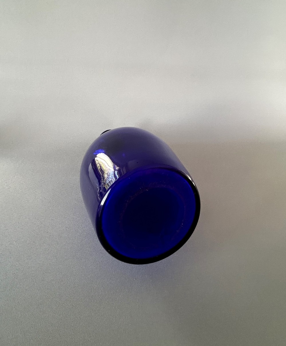 A gorgeous Georgian Bristol Blue liqueur decanter View IV