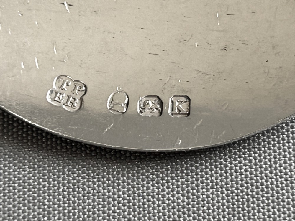 A Georgian silver Whiskey decanter label View III