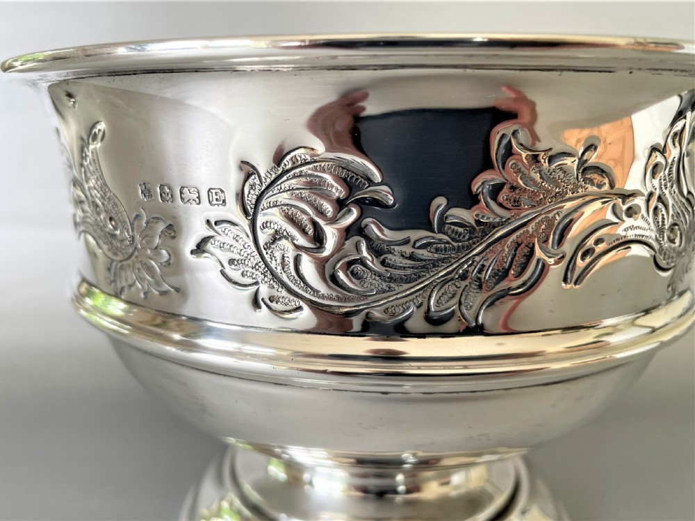 A Handsome Hallmarked Silver Rose Bowl View III