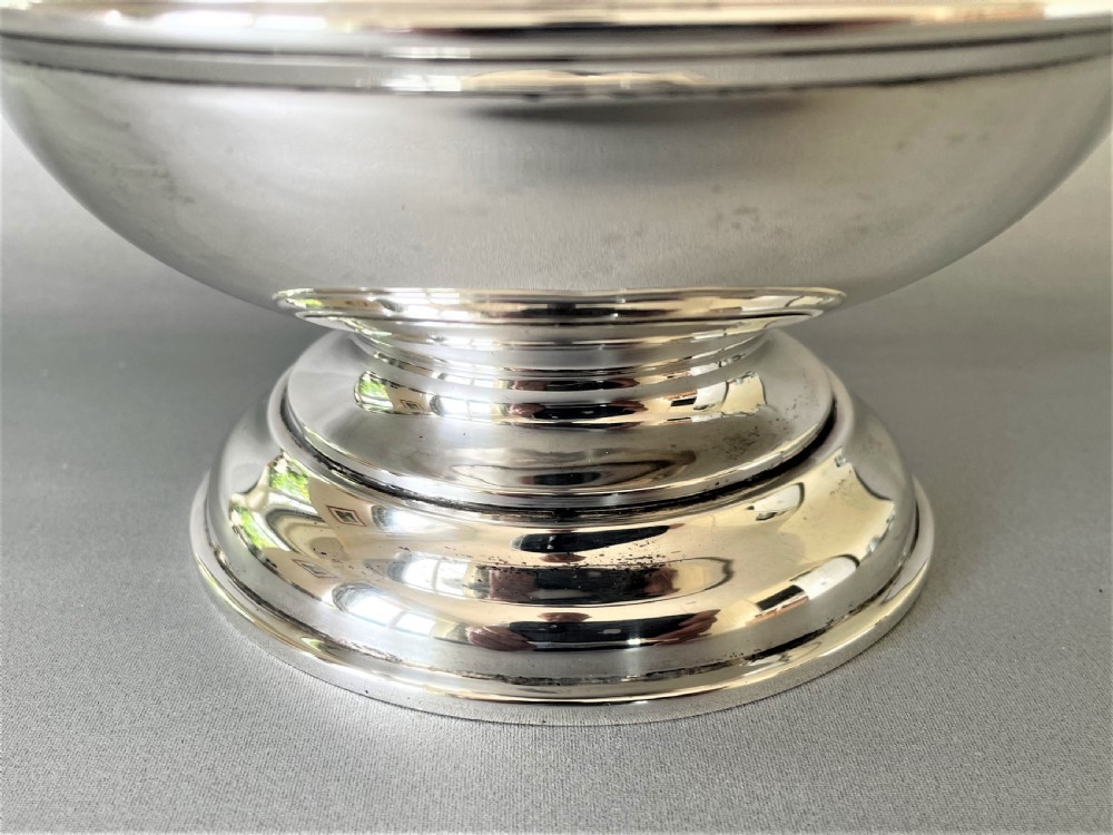 A Handsome Hallmarked Silver Rose Bowl View IV