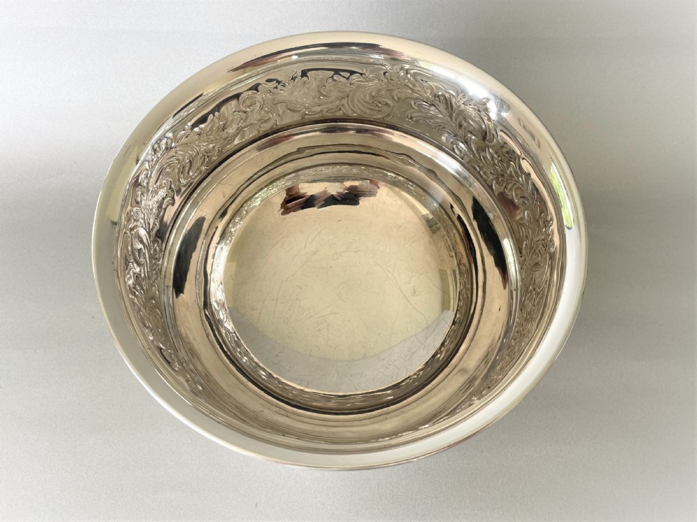A Handsome Hallmarked Silver Rose Bowl View V