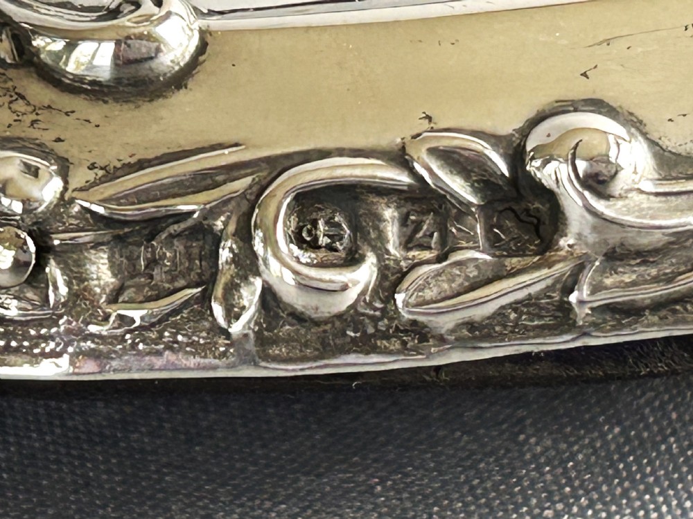 A lovely Victorian heart shaped silver photo frame View VI