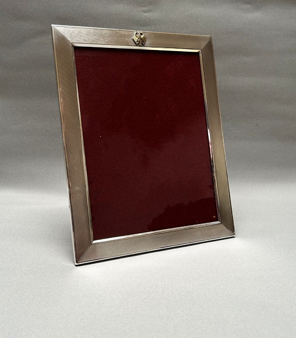 A handsome large German silver photo frame View III