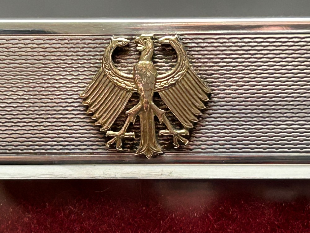 A handsome large German silver photo frame View V