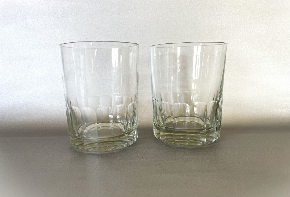 A Very Large Pair Of Good Quality Whisky Tumblers View III