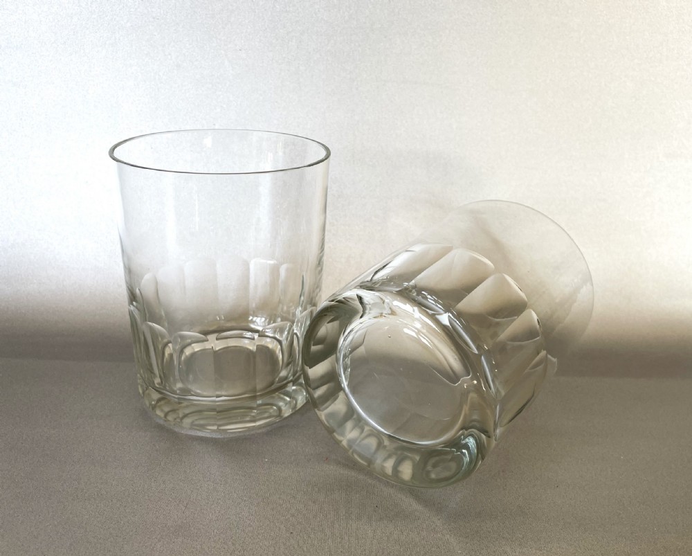 A Very Large Pair Of Good Quality Whisky Tumblers View VI