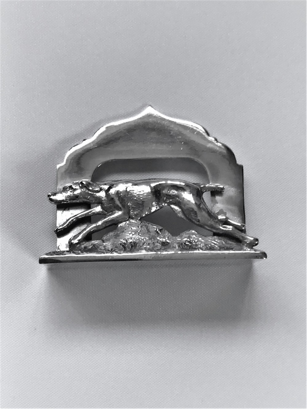 An exceptional pair of fox & hound menu/card holders View III