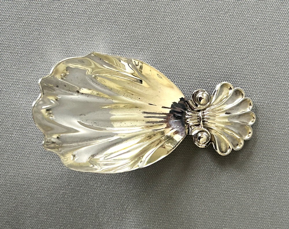 A Georgian Regency period silver caddy spoon View III