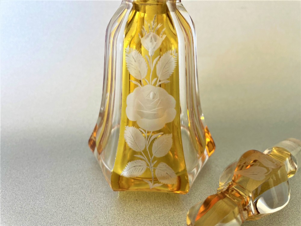 A Bohemian Style Art Deco Cologne Bottle View IV