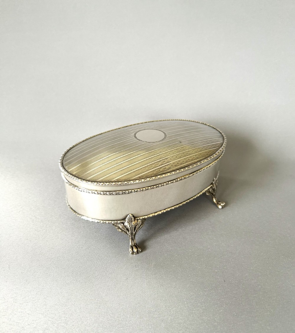 A Superb Edwardian large silver jewel box