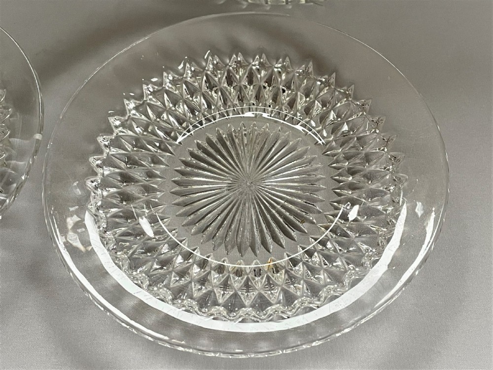 A Delightful Set of Six Glass Ice Plates View III