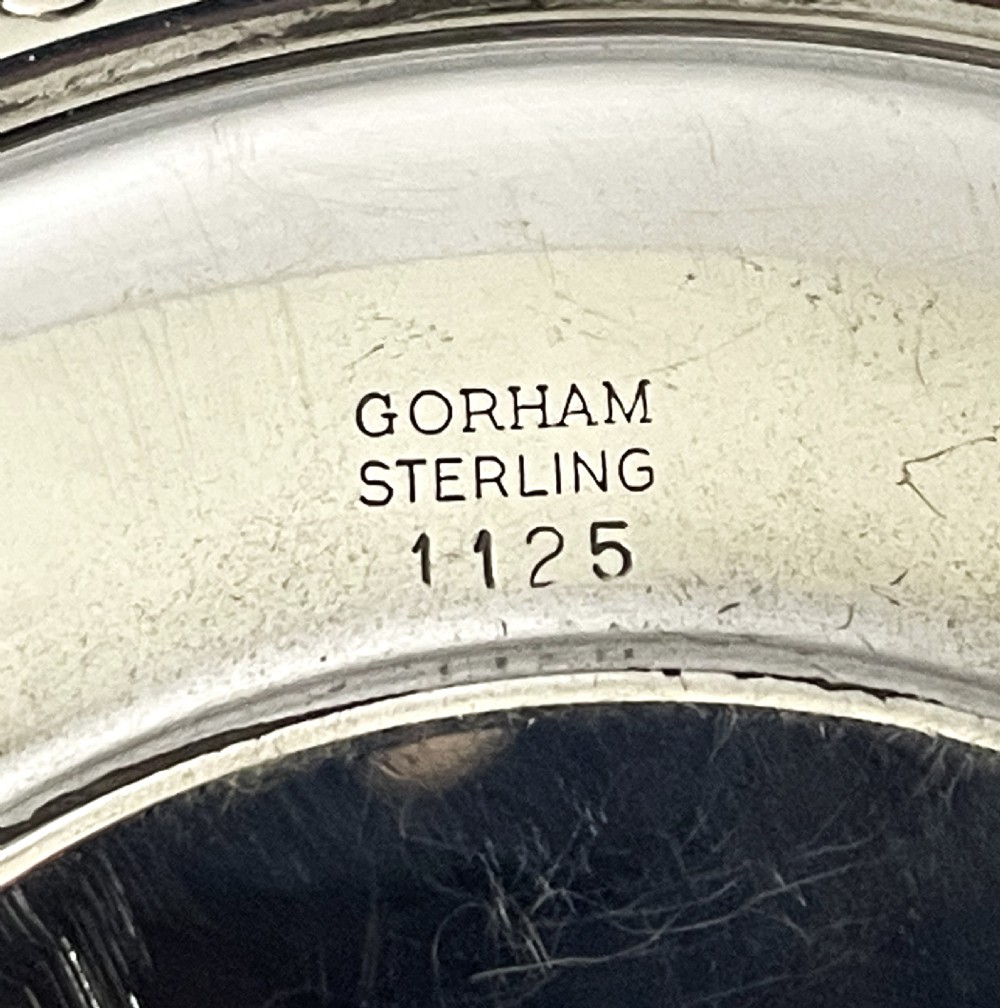 A Superb Gorham Sterling Silver Brandy Warmer & Saucer View VII