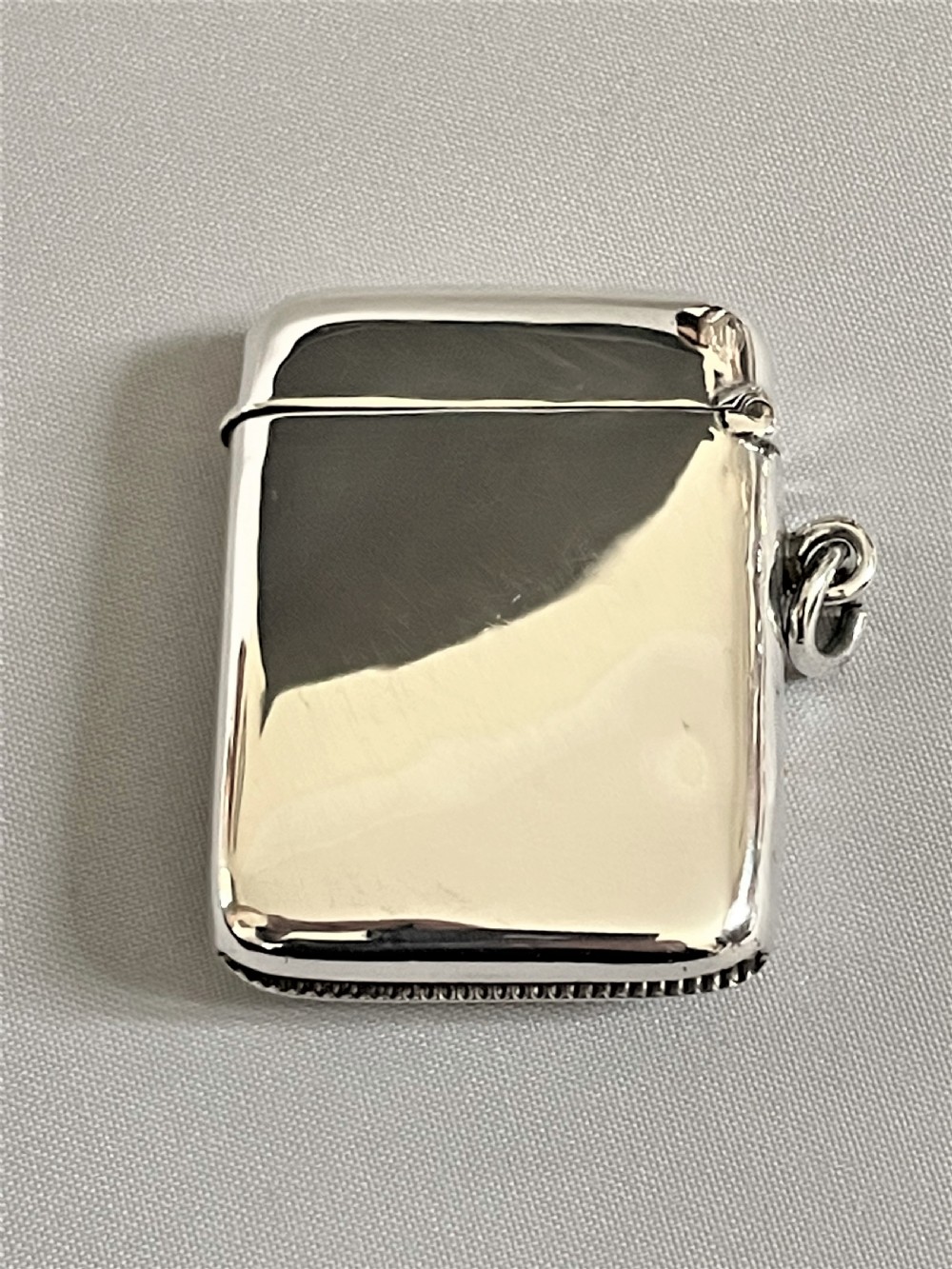 A rare Edwardian silver vesta, featuring a Boxer Dog View III