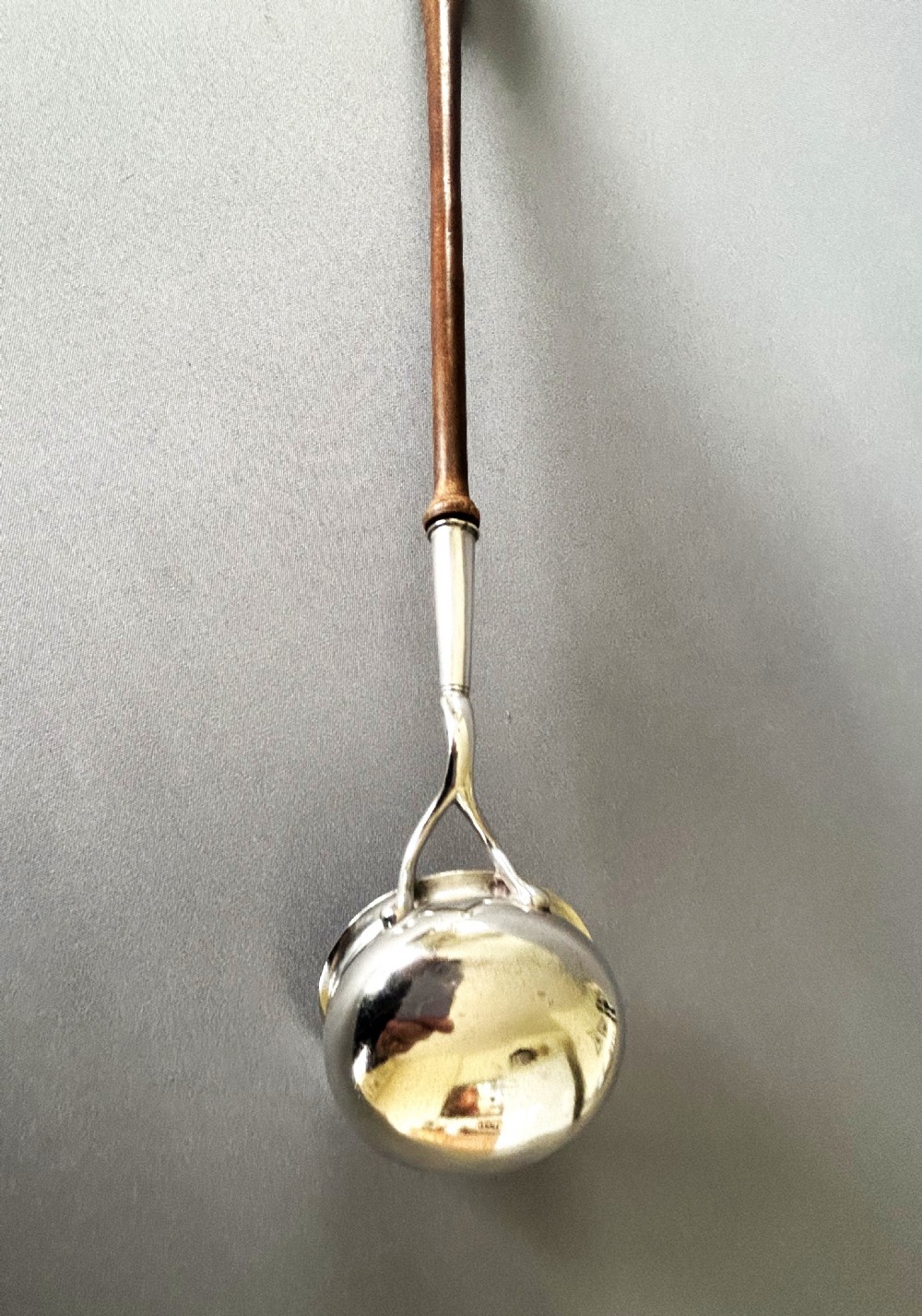 A rare mid 18th Century Scottish silver punch ladle View II