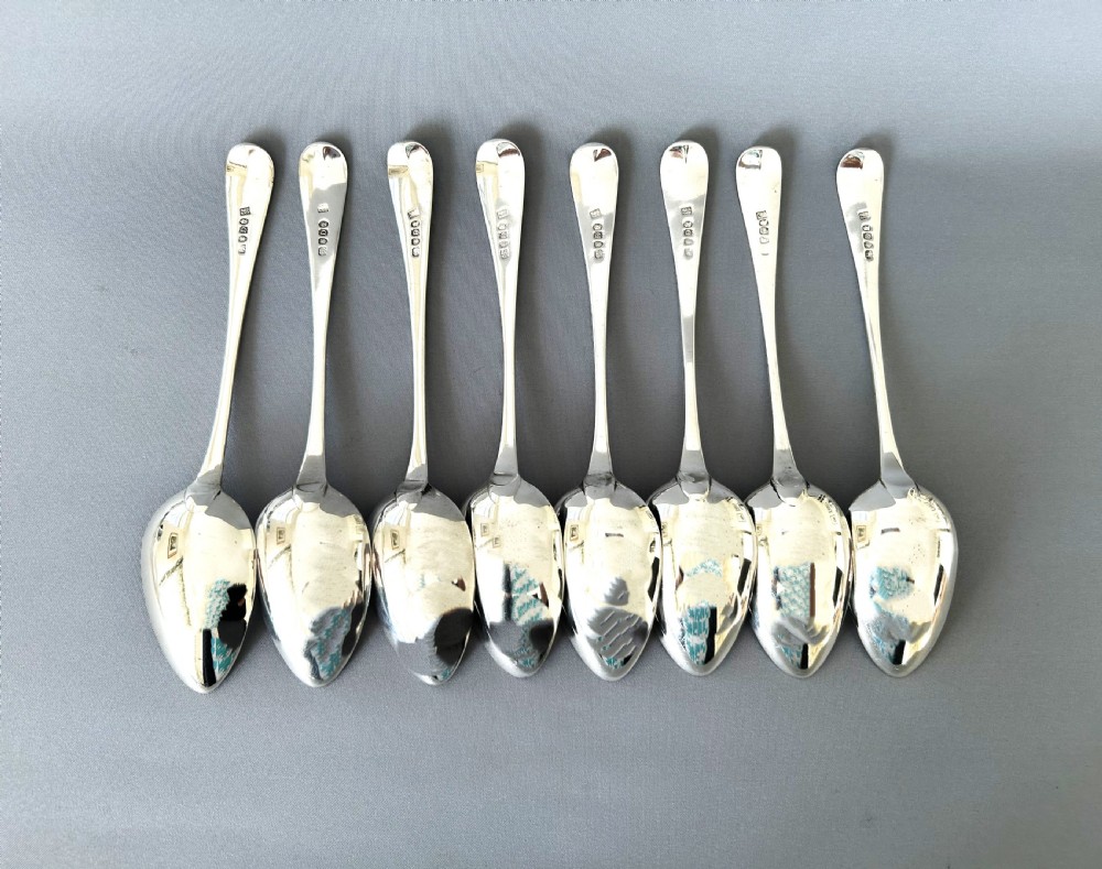 A set of 8 Bateman Family 18th Century tablespoons View IV