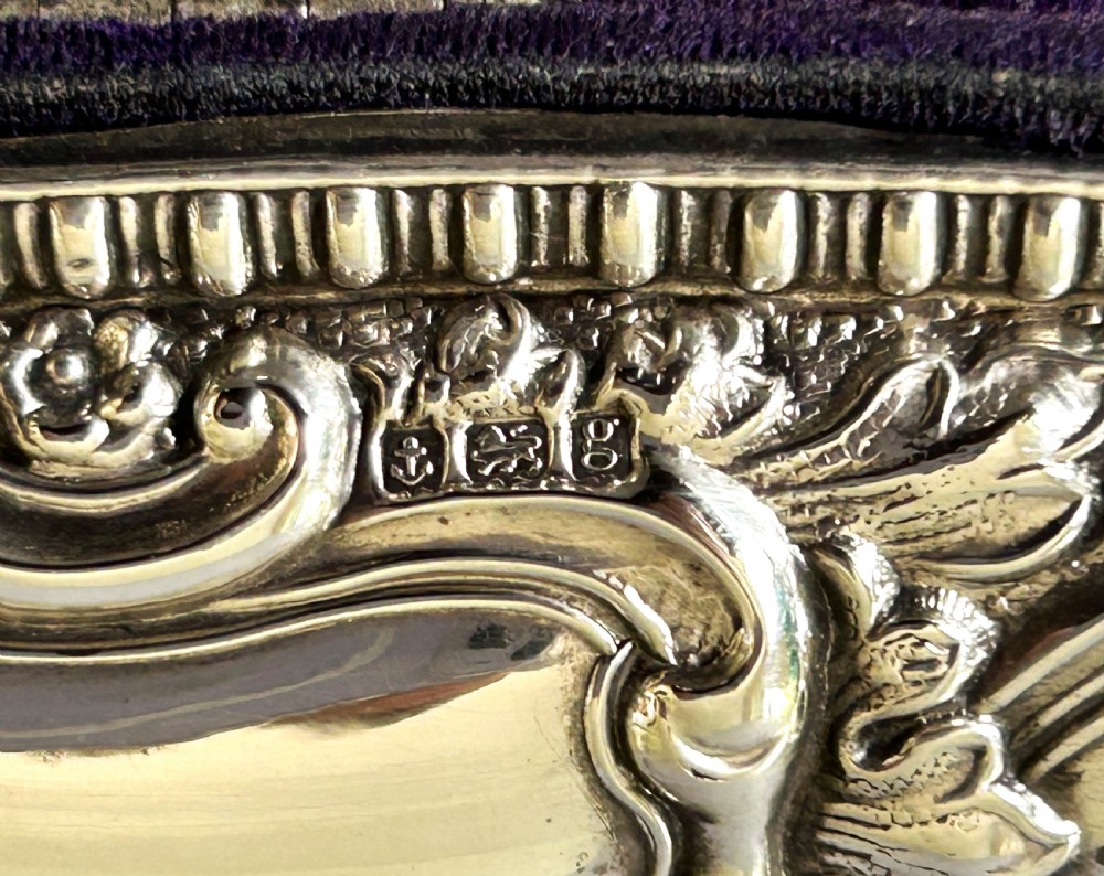A charming Edwardian silver mounted trinket box View VIII